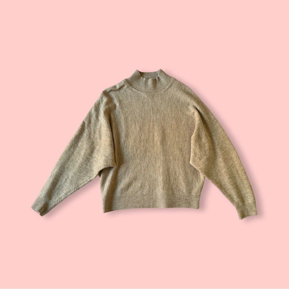 H&M Tan Mock Neck Sweater
